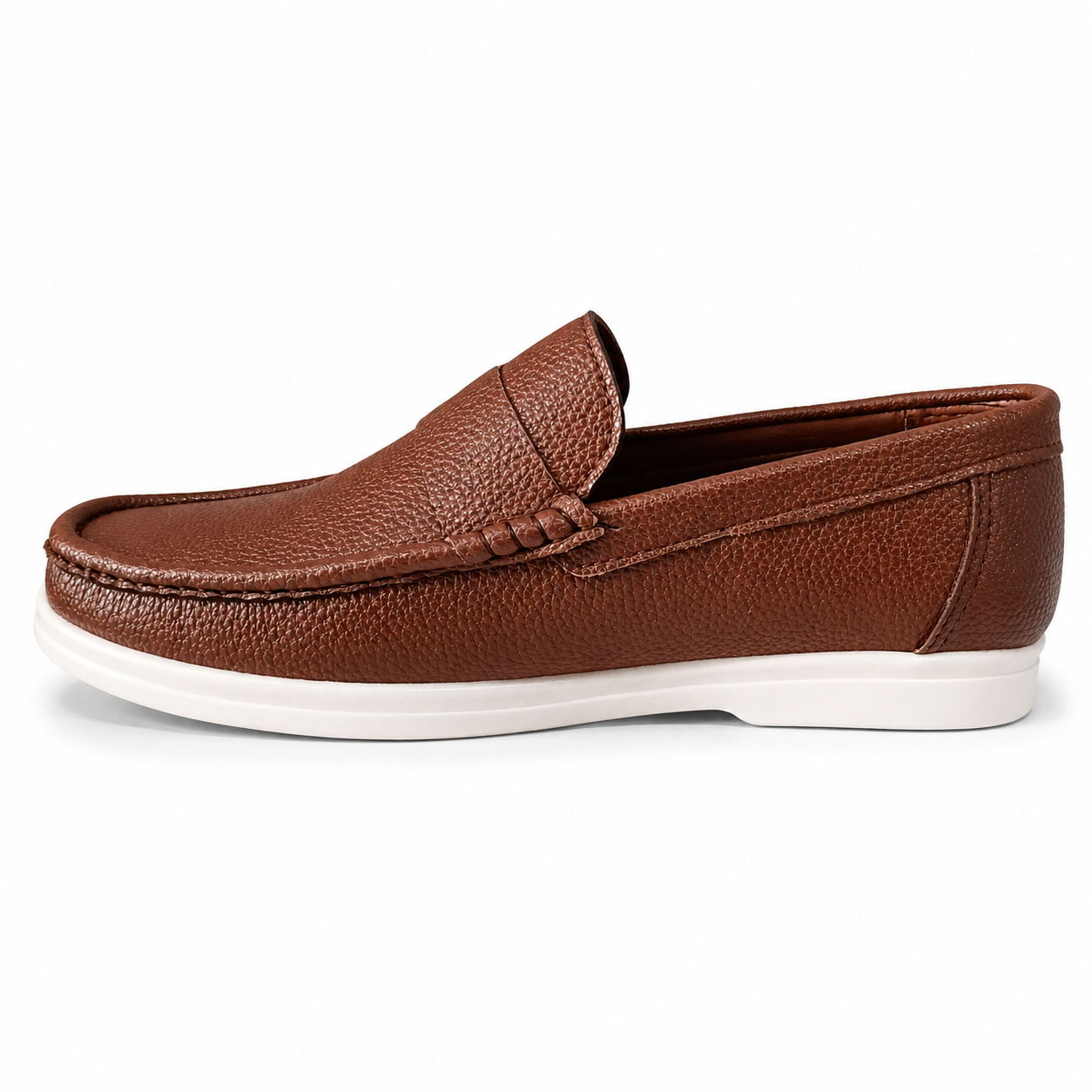 Handmade Classic Buckle Loafer – Brown