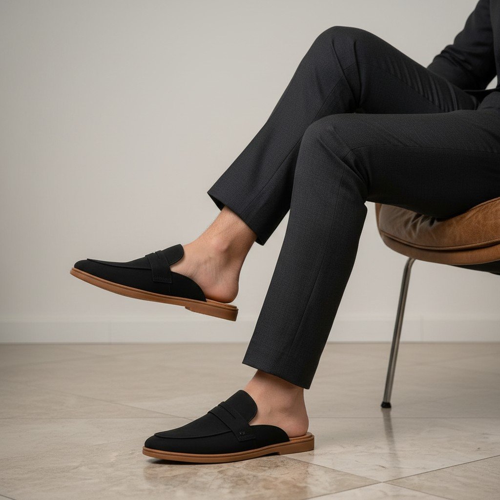 Handmade Classic Penny Loafer – Black - Image 5